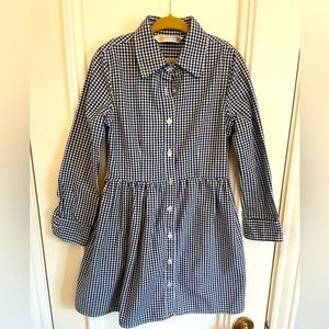 Navy/ white checkered dress